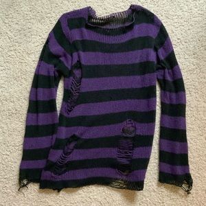 Emo Ripped sweater